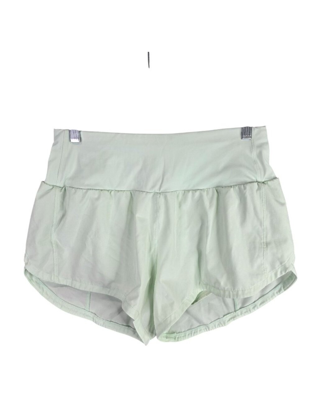 Womens Mint Green Athletic Shorts Built-In Liner 4" Inseam Elastic Waist Size M